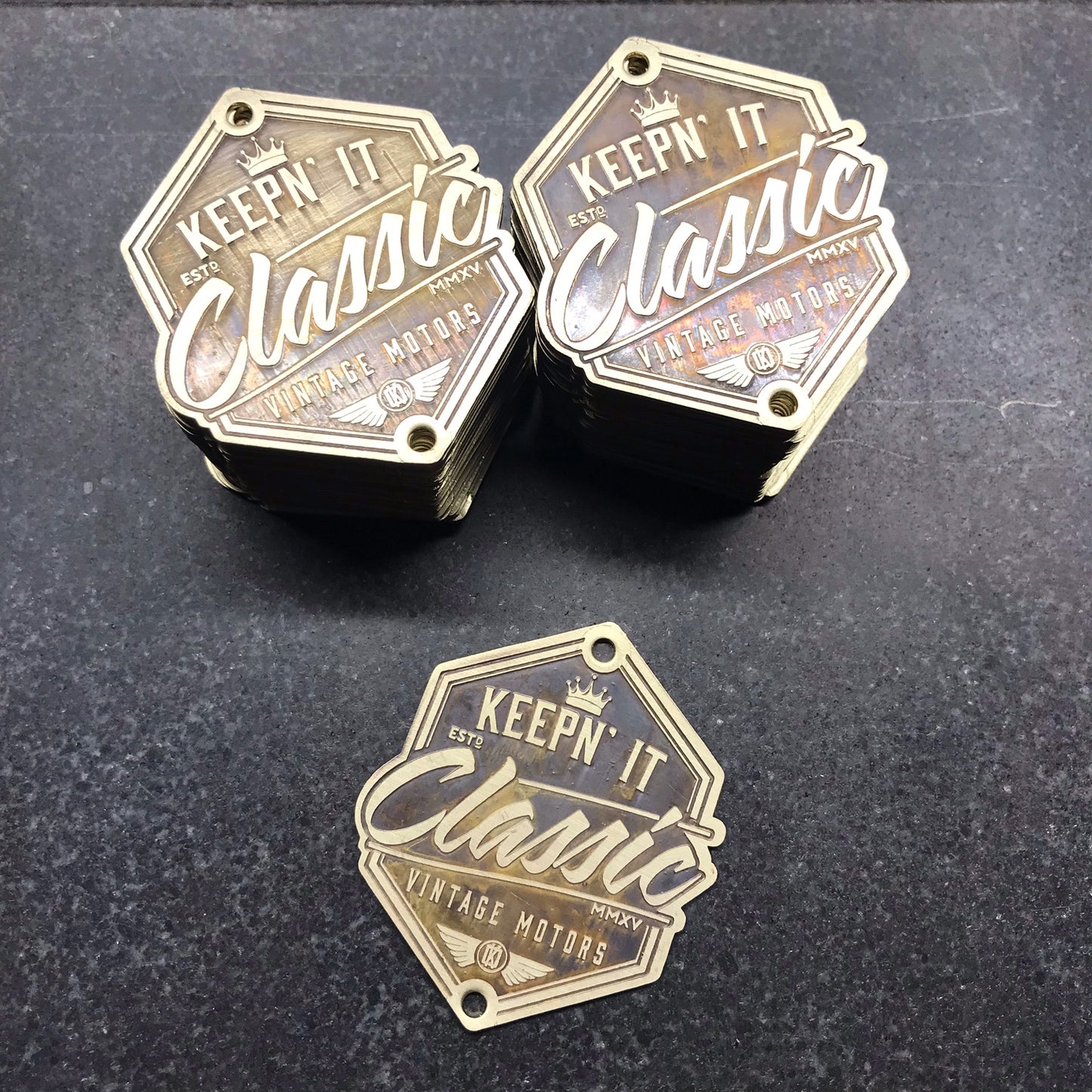 Vintage KiC Asset Tags