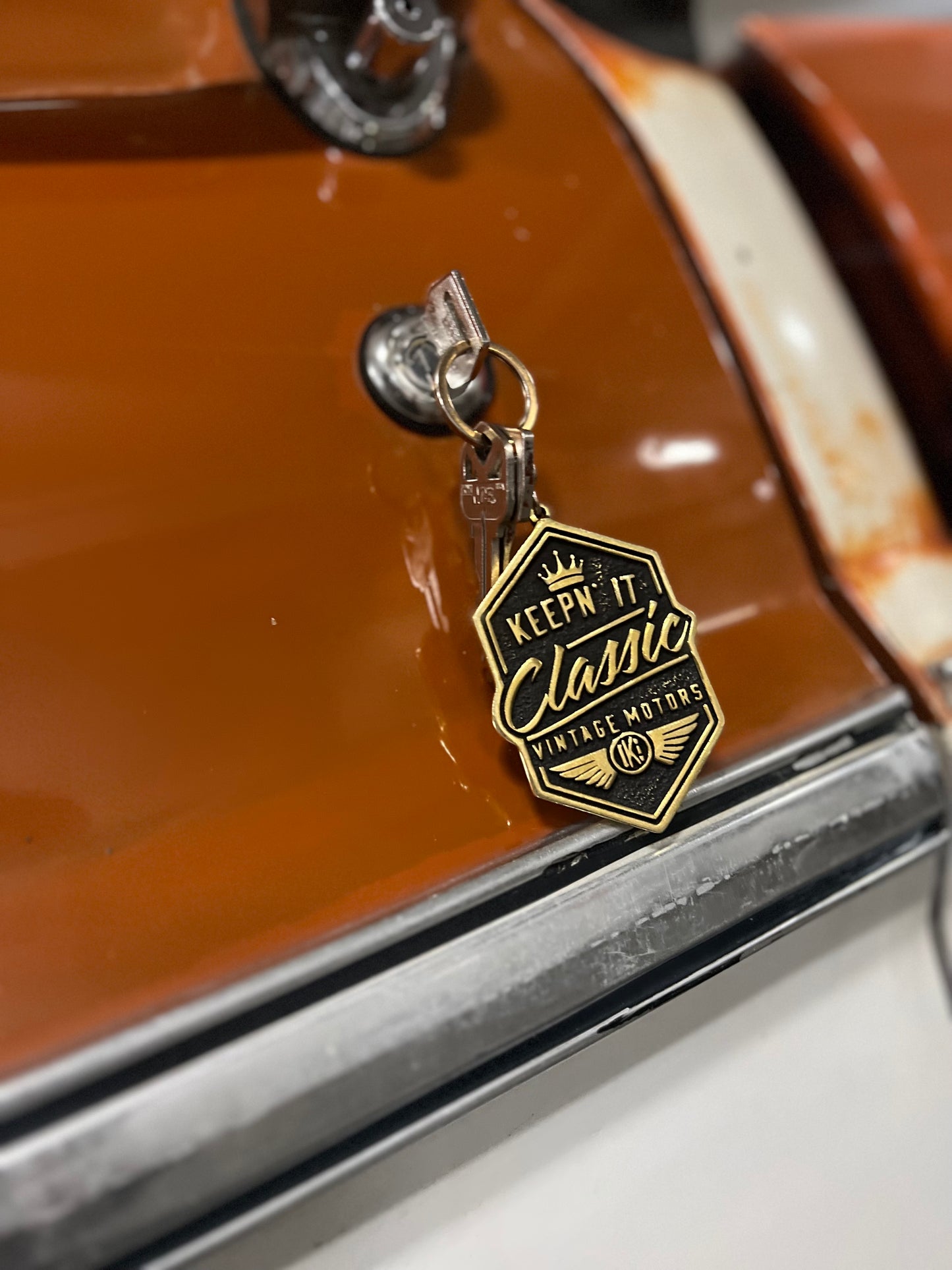 KiC Vintage Brass Keychain