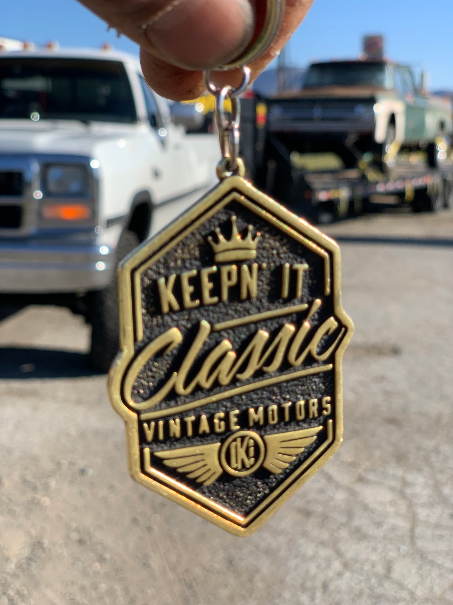 KiC Vintage Brass Keychain